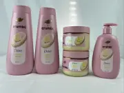 Dove Crumbl - 2x Lemon Glaze Body Wash, 1x Hand Soap & 2x Body Scrub NEW