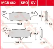 TRW Lucas Brake pad MCB682