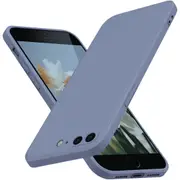 MCC iPhone 7+ 8+ Plus Soft Liquid Silicone Shockproof Case Cover Apple [Grey Purple]