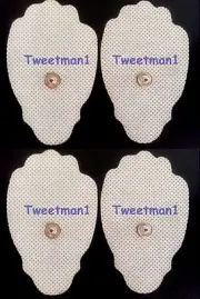 DIGITAL MASSAGER PADS (4) THERAPY MACHINE TENS MASSAGE PADS, LARGE/REUSABLE