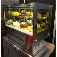 在飛比找蝦皮購物優惠-冠億冷凍家具行 新款台灣製金格2尺5桌上型直角蛋糕櫃/2尺5