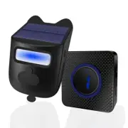 HoneTeek Solar Driveway Alarm, Wireless 600ft Range Driveway Motion Sensor Al...