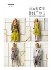 VOGUE SEWING PATTERN 8975 MISSES 4-14 MARCY TILTON LOOSE-FITTING PULLOVER DRESS