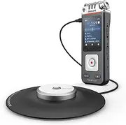 Philips VoiceTracer DVT8115 Voice Recorder HiFi 360° Meeting Microphone Sembly AI for Voice Recognition, Summary Creation, Meeting Logs and to-Do Lists