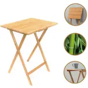 62cm BAMBOO Wooden Folding Table Tray Dinner Home Coffee Snack Outdoor Desk