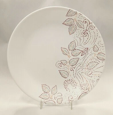 Corelle/Corning Leaf Stitch 10.25” inch Dinner Plate Set of 4