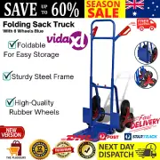 Sack Truck Stair Climber Trolley 6 Wheels Hand Cart Folding Cargo Transport AU