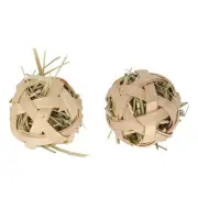 Nature Island Timothy Hay Stuffed Ball Rabbit Guinea Pig Chew Toy