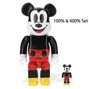 * A BATHING APE x BE@RBRICK MICKEY MOUSE ORIGINAL COLOR 100% & 400% SET