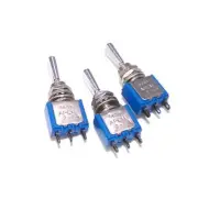x3 APEM ON-OFF-ON Toggle Switches 5639