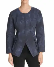 DONNA KARAN NEW YORK Patch Flap Pocket Womens Jacket Size 4 NEW