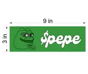 1 Pepe The Frog $pepe Crypto Meme Vinyl Car Window Decal Bumper Sticker