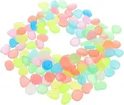 SOLUSTRE 500pcs Glow-in-The-Dark Pebbles: Decorative Stones for Garden Aquarium Ornaments Glowing Rocks for Crafts and Indoor Decoration