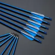 Archery 30" Carbon Arrows SP550 for Compound Recurve Bow Hunting Target 6/12pack