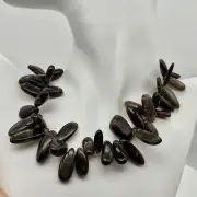 Fantastic Gray Bronze Moonstone Nugget Briolette Bead Strand | 59 Beads |