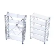 1:12 Scale Display Rack Dollhouse Plant Stand Dollhouse 5 Tier Bookcase for