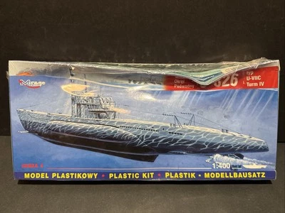 Mirage U-Boat U-826 U826 Type VIIC T-IV German Submarine 1:400 Model Kit