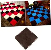 ERINGOGO Square Eva Interlocking Mat Durable Crawl Carpet for Playroom Easy to Clean Non Slip Floor Mat Color for Bedroom Exercise