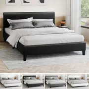 ALFORDSON Bed Frame Queen Double King Single Base Wooden Slats Leather Fabric