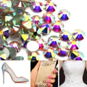 1440pcs 2mm DIY Beads Rhinestone Flat Back Bead Charm Rhinestones Glitter Bea CR