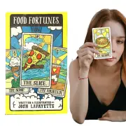 The Food Fortunes Tarot Cards Deck Games English Version Guidebook Magical Fate