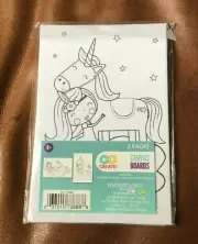 GO Create Pre printed 4 x 6" Mini Unicorn Canvas for kids - Set of 2