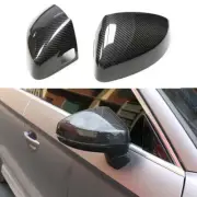 Dry Carbon Fiber Side Mirror Cover Cap for Audi A3 8V 2014-2020 w/ Lane Assist (for: Audi)