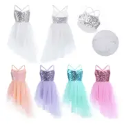 Girls Tutu Ballet Leotard Dance Dress Ballerina Dancewear Costume Fancy Unitard