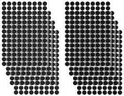 JIYIN Velcro Dots, Self-Adhesive, Pack of 1008, 10 mm, Velcro Adhesive Dots, Small Circle Dots, Sticker Tapes for Crafts on Paper, Plastic, Leather (Black)