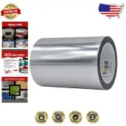 Vibrant Silver Mylar Film Tape - 6" x 72 Yds, Perfect for DIY & Decor Projects