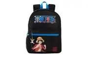 One Piece Monkey D. Luffy Backpack (Black/Blue) (One Size)