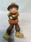 Multi-color Brown Dangle Leg Scarecrow Figurine
