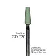 Dental Lab 5-Pack Diamond Green Stone CD-T30 Taper for zirconia and porcelain