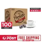 100 Pack Perfetto Nespresso Compatible Coffee Pods MILANO Capsules Flavours
