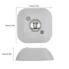LED Mini Wireless Infrared Motion Sensor Night Light Battery Power Wardrobe C AC