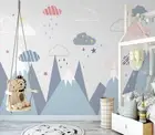 3D Triangle Mountain Wallpaper Wall Mural Removable Self-adhesive 990