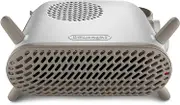 De'Longhi Capsule Fit HFS70B24.WH, Fan Heater, Quiet Heater with Functional Design, Vertical and Horizontal Positioning, Safety Thermostat, 3 Fan Settings, 2400W, White
