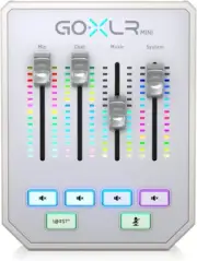 Goxlr MINI-WH Online Broadcast Mixer with Usb/Audio Interface and Midas Preamp