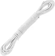 Elastic Thread 3 mm, 10 m White Rubber Cord Elastic Nylon Band Elastic Cord Elastic Band Round for DIY Projects Tents Travel Camping Shoelaces Washing Lines Cargo Nets