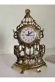 Clocks Fireplace Vintage Brass / Nautical Old Style Mantel Clock Home Decor
