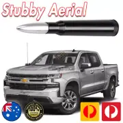 Silver Antenna Aerial Bullet Stubby Bee Sting for Chevrolet Silverado 50 CAL (for: Chevrolet)