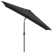 Outdoor Metal Pole Garden Umbrella Patio Sunshade Parasol Canopy Anthracite