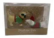 Dachshund Mistletoe Pets Ceramic Salt and Pepper Shakers Grassland Roads