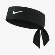 Nike Swoosh Dri-Fit 3.0 BLACK white Unisex Head Tie Headband headtie