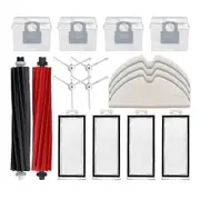 Replacement Parts for Q8 Max/Q5 Pro: Brush, HEPA Filter, Mop Cloth, Dust Bag