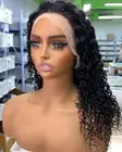 New Curly 13x4 Lace Front Wig 100% Human Hair Wig Black Wigs Glueless Wig Remy