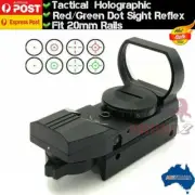 Tactical 20mm Red Green Dot Sight Rail Mount Reflex Holographic Scope Gel Toys