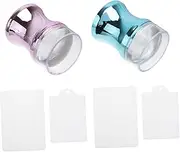 Unique Nail Art Kit Large Nail Scraping Tools 4 Nail Stamping Tools for Women's Manicure