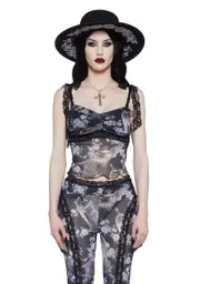 [Widow] Afflicted Angel Mesh Cami