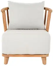 Classic Home Hearst Outdoor Wood Frame Accent Chair